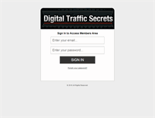 Tablet Screenshot of digitaltrafficsecrets.com